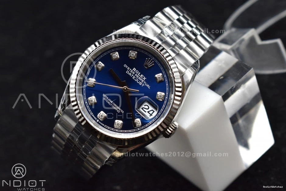 DateJust Blue Edition Jubilee On SmartChoice Bracelet VS 400 Diamond 904L VSF 36 Best SS Steel Dial 1:1 126234 0426
